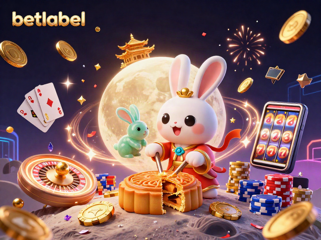 Experience thrilling gaming at Betlabel with vibrant visuals of casino elements bursting with excitement.